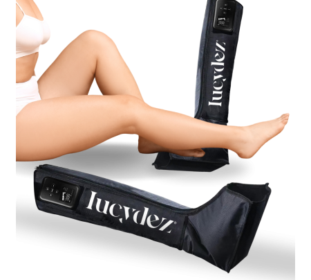 Dispositivo de pressoterapia Luinti Care Legs & Feet aplicado nas pernas